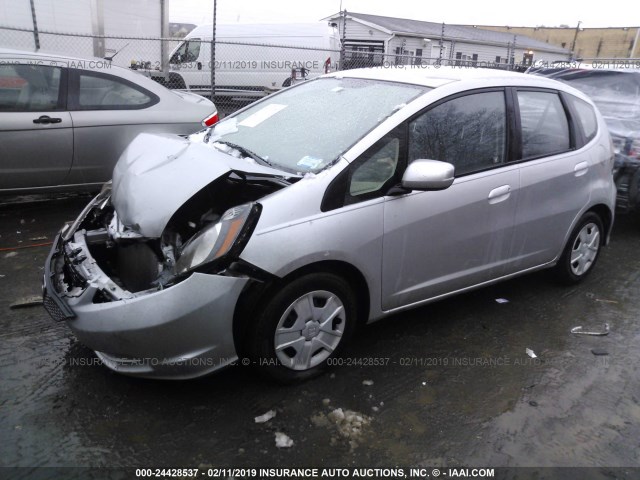 JHMGE8H37CC005274 - 2012 HONDA FIT SILVER photo 2