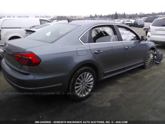 1VWBT7A36GC027422 - 2016 VOLKSWAGEN PASSAT SE GRAY photo 4