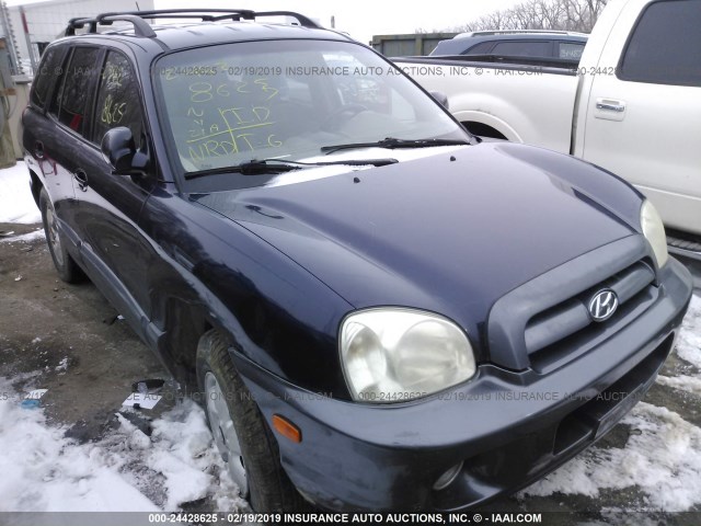 KM8SC73D75U871349 - 2005 HYUNDAI SANTA FE GLS/LX BLUE photo 1