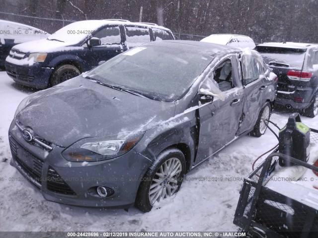 1FADP3J20DL274307 - 2013 FORD FOCUS TITANIUM GRAY photo 2