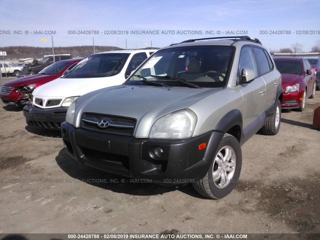 KM8JN72D17U523198 - 2007 HYUNDAI TUCSON SE/LIMITED GREEN photo 2