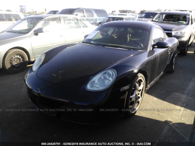 WP0AB29897U783518 - 2007 PORSCHE CAYMAN S BLACK photo 2