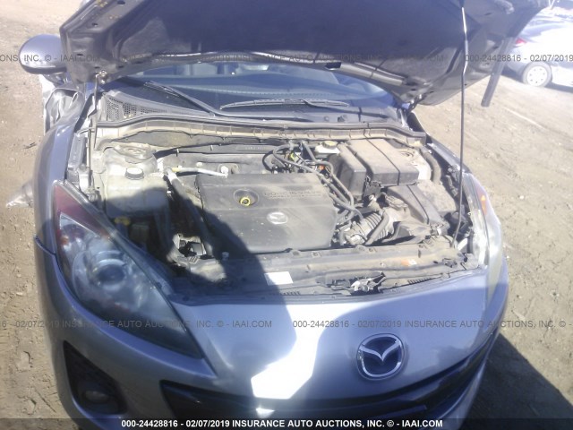 JM1BL1W99C1658488 - 2012 MAZDA 3 S SILVER photo 10