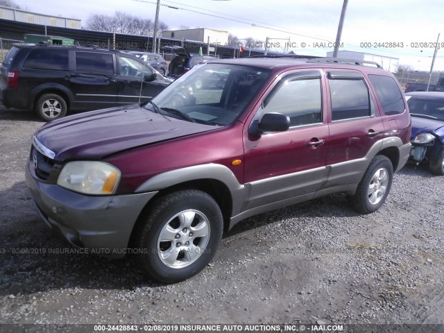 4F2CZ06103KM29909 - 2003 MAZDA TRIBUTE ES 勃艮第红 照片 2