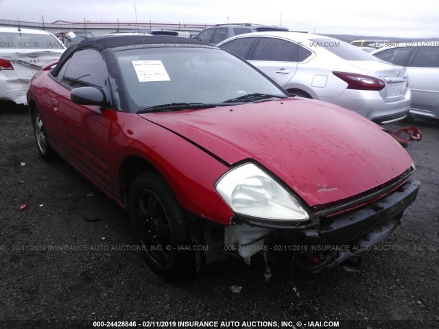 4A3AE45G73E023878 - 2003 MITSUBISHI ECLIPSE SPYDER GS RED photo 1