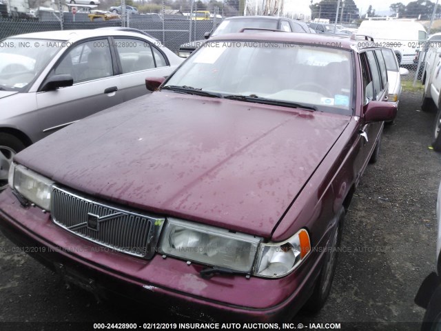 YV1KW9604V1037874 - 1997 VOLVO 960 RED photo 2