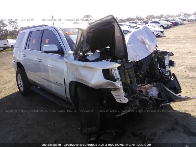 1GNSKBKC6JR105376 - 2018 CHEVROLET TAHOE K1500 LT SILVER photo 1