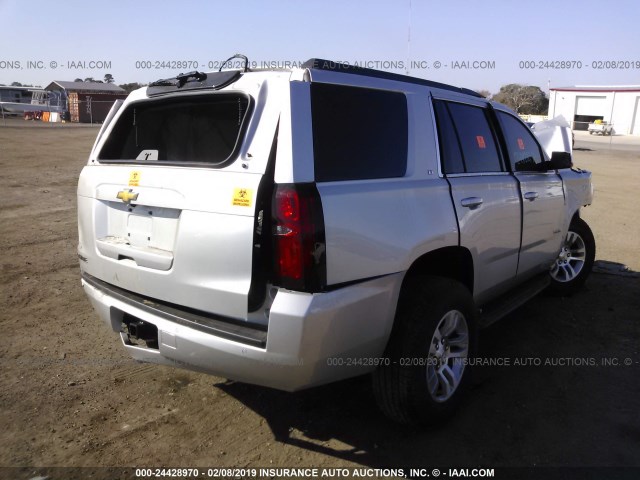 1GNSKBKC6JR105376 - 2018 CHEVROLET TAHOE K1500 LT SILVER photo 4