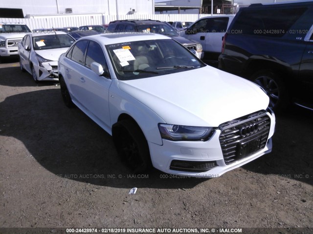 WAUEFAFL6EN023673 - 2014 AUDI A4 PREMIUM PLUS WHITE photo 1