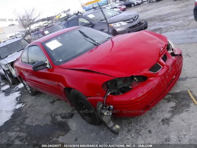 1G2NE12E3XM797177 - 1999 PONTIAC GRAND AM SE RED photo 1