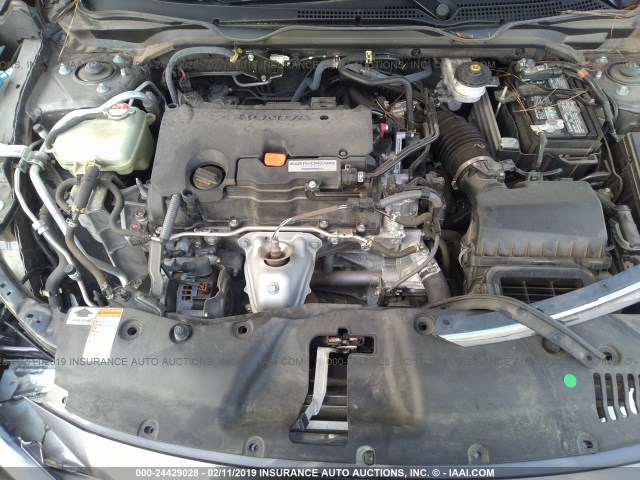 19XFC2F56GE087257 - 2016 HONDA CIVIC LX GRAY photo 10