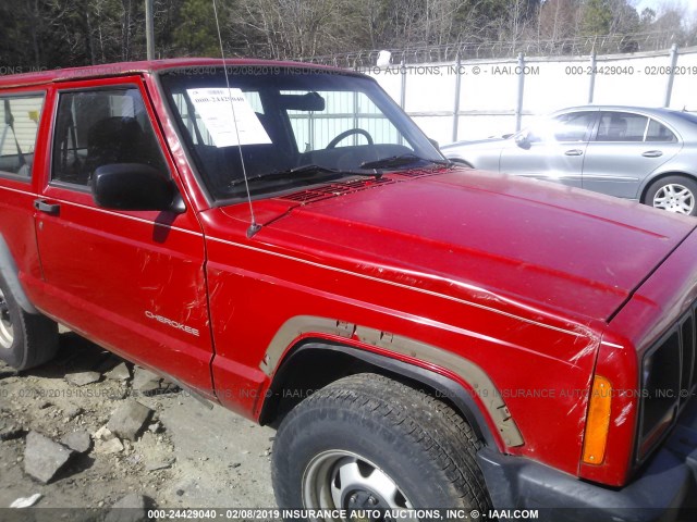 1J4FT27SXVL579874 - 1997 JEEP CHEROKEE SE RED photo 6