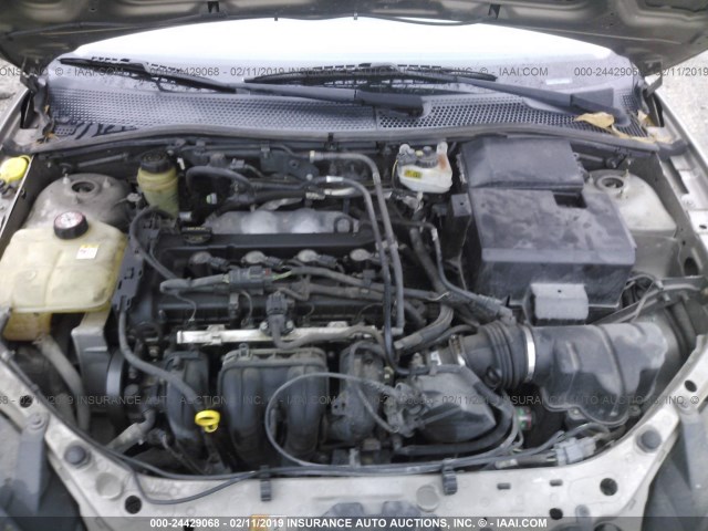 1FAFP34N45W200998 - 2005 FORD FOCUS ZX4 TAN photo 10