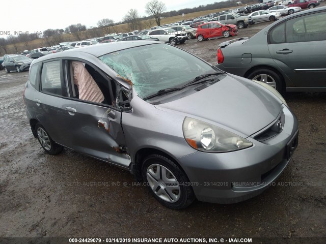 JHMGD37418S002593 - 2008 HONDA FIT GRAY photo 1