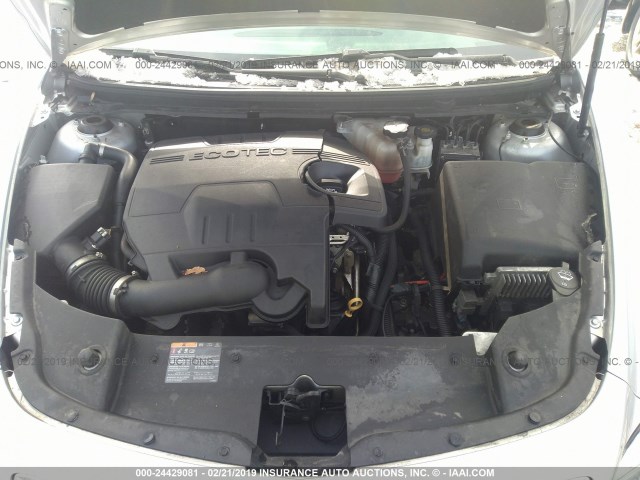 1G1ZC5E11BF298466 - 2011 CHEVROLET MALIBU 1LT ვერცხლისფერი ფოტო 10