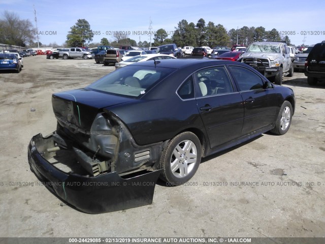 2G1WB5E37E1109306 - 2014 CHEVROLET IMPALA LIMITED LT GRAY photo 4