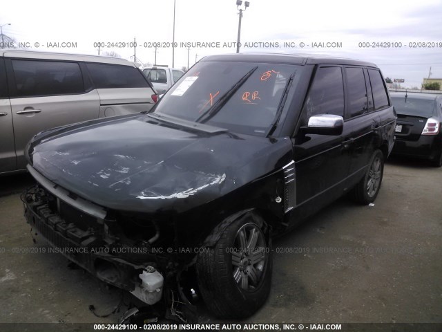 SALMF134X8A294641 - 2008 LAND ROVER RANGE ROVER SUPERCHARGED BLACK photo 2