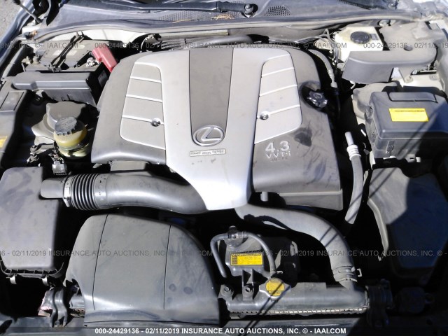 JTHFN48Y340051879 - 2004 LEXUS SC 430 SILVER photo 10