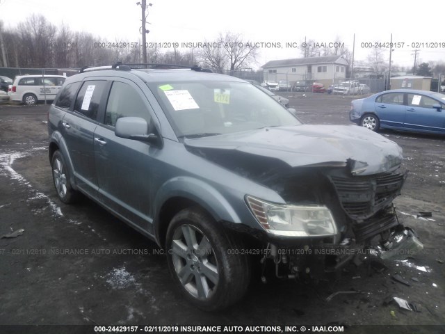 3D4GH67V29T167331 - 2009 DODGE JOURNEY R/T TEAL photo 1