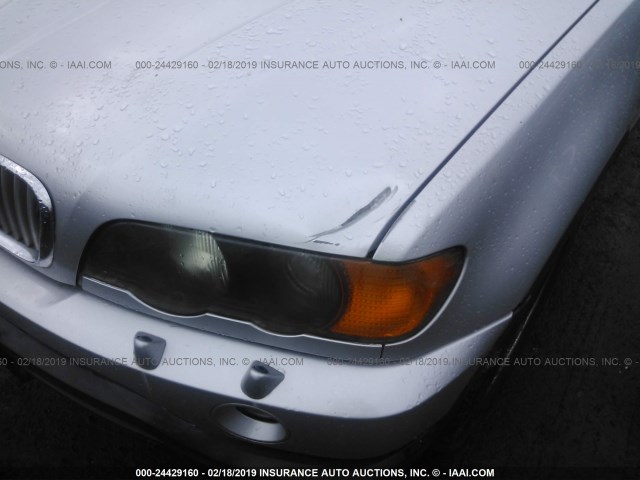 WBAFB3355YLH06159 - 2000 BMW X5 4.4I SILVER photo 6