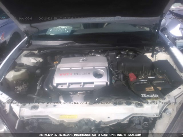 4T1BF32K05U085277 - 2005 TOYOTA CAMRY LE/XLE/SE WHITE photo 10