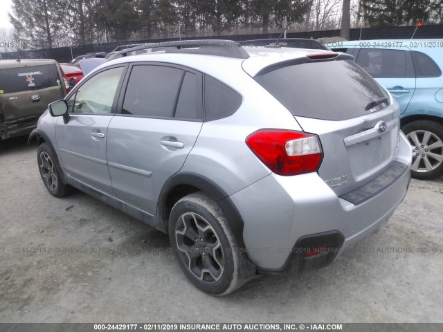 JF2GPAFC2F8246612 - 2015 SUBARU XV CROSSTREK 2.0 PREMIUM GRAY photo 3