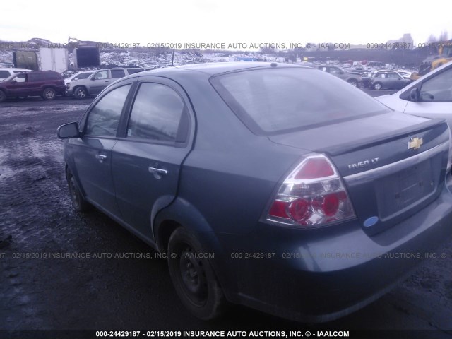KL1TD5DE4BB133590 - 2011 CHEVROLET AVEO LS/LT GREEN photo 3