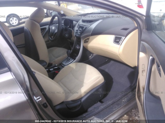 5NPDH4AE5DH452482 - 2013 HYUNDAI ELANTRA GLS/LIMITED GOLD photo 5