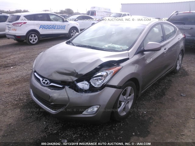 5NPDH4AE5DH452482 - 2013 HYUNDAI ELANTRA GLS/LIMITED GOLD photo 6