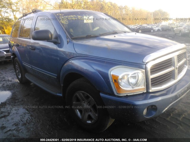 1D8HB58D05F586318 - 2005 DODGE DURANGO LIMITED BLUE photo 1