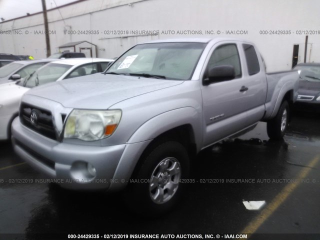 5TEUU42N97Z395134 - 2007 TOYOTA TACOMA ACCESS CAB GRAY photo 2