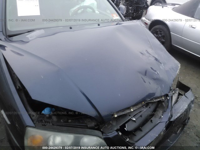 KMHDN46D55U157717 - 2005 HYUNDAI ELANTRA GLS/GT BLUE photo 10