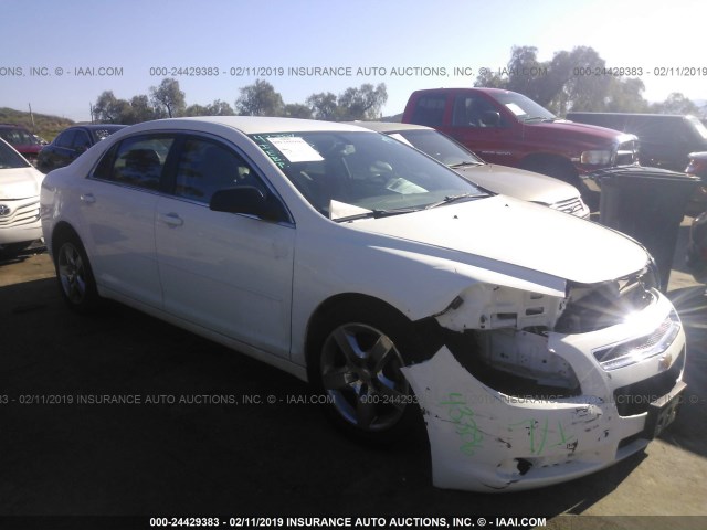 1G1ZA5E00CF379702 - 2012 CHEVROLET MALIBU LS WHITE photo 1
