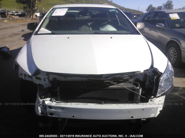 1G1ZA5E00CF379702 - 2012 CHEVROLET MALIBU LS WHITE photo 6