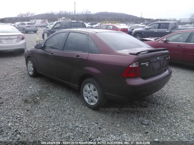 1FAFP34NX6W121689 - 2006 FORD FOCUS ZX4 MAROON photo 3