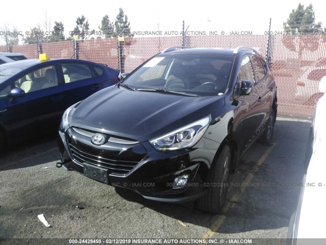 KM8JU3AG5EU896264 - 2014 HYUNDAI Tucson GLS/LIMITED/SE BLACK photo 2