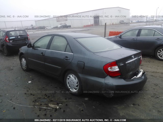 4T1BE32K03U739095 - 2003 TOYOTA CAMRY LE/XLE/SE GRAY photo 3