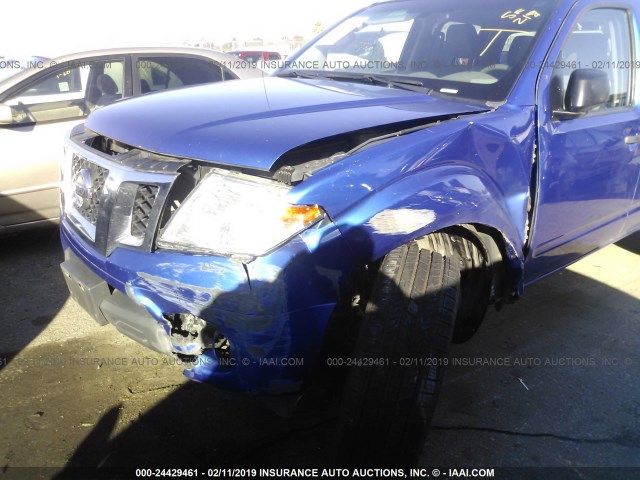 1N6AD0ER3FN720918 - 2015 NISSAN FRONTIER S/SV/SL/PRO-4X BLUE photo 6