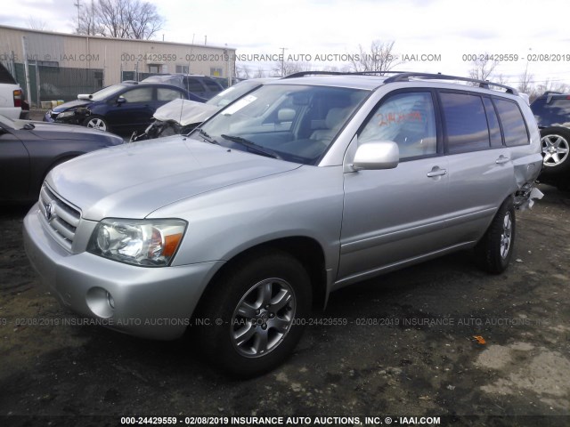 JTEGP21A570137390 - 2007 TOYOTA HIGHLANDER SPORT SILVER photo 2