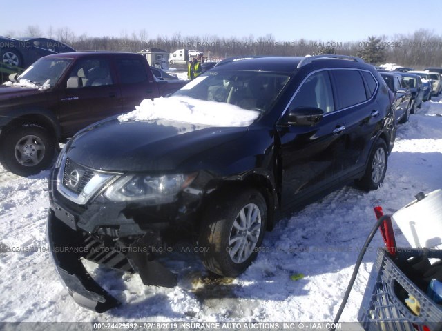 5N1AT2MV3HC895910 - 2017 NISSAN ROGUE SV/SL BLACK photo 2