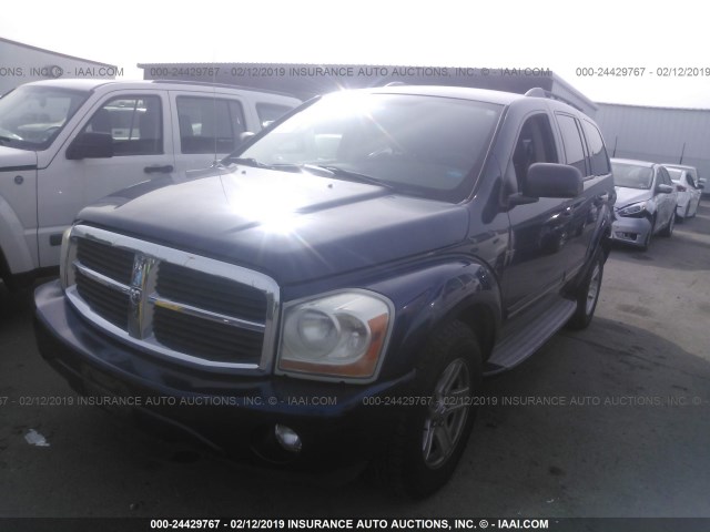 1D4HD58D65F511439 - 2005 DODGE DURANGO LIMITED BLUE photo 2