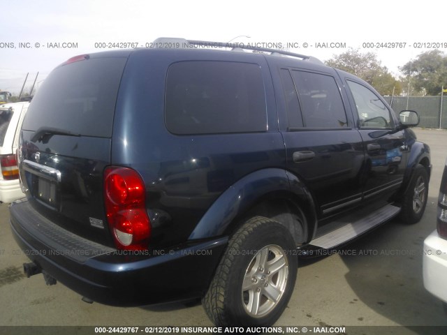 1D4HD58D65F511439 - 2005 DODGE DURANGO LIMITED BLUE photo 4