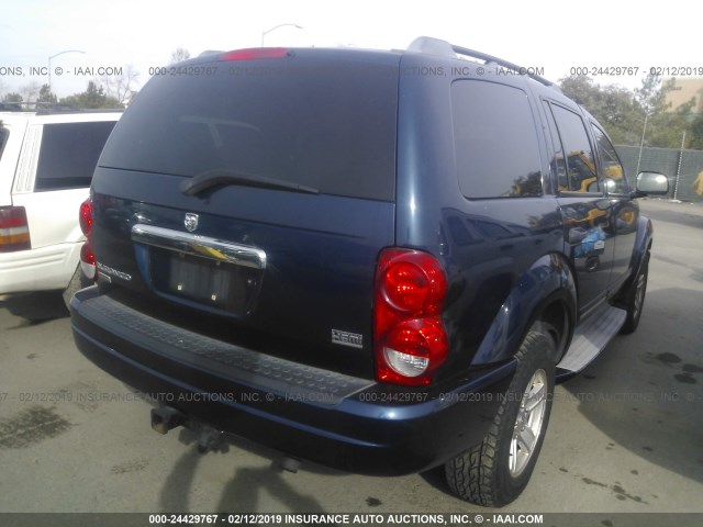 1D4HD58D65F511439 - 2005 DODGE DURANGO LIMITED BLUE photo 6