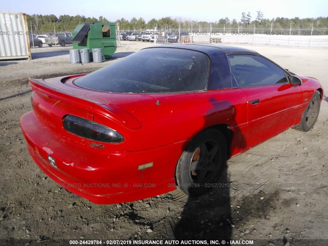 2G1FP22K5V2143900 - 1997 CHEVROLET CAMARO RS RED photo 4