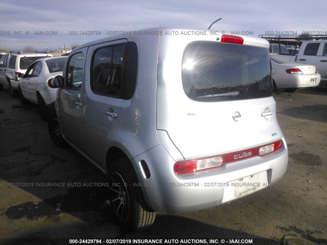 JN8AZ2KR3DT303414 - 2013 NISSAN CUBE S/SL SILVER photo 3