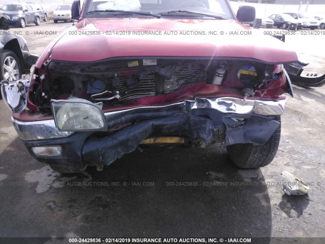 5TEGN92N73Z212511 - 2003 TOYOTA TACOMA DOUBLE CAB PRERUNNER RED photo 6
