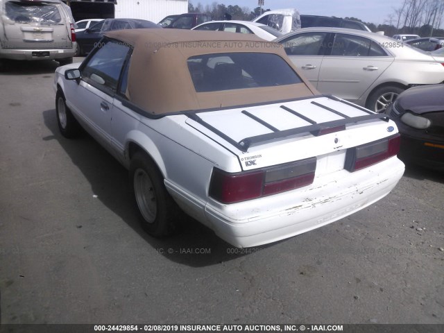 1FACP44M2PF166613 - 1993 FORD MUSTANG LX WHITE photo 3