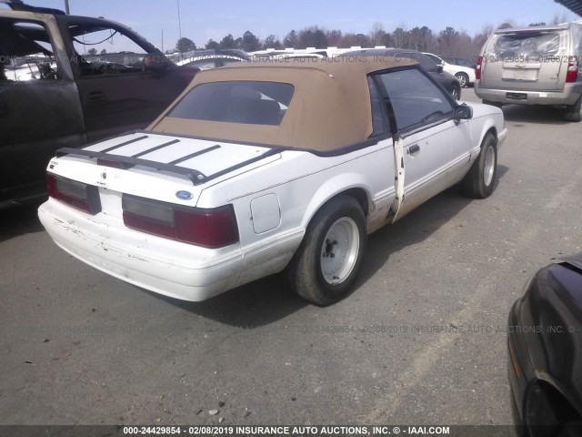1FACP44M2PF166613 - 1993 FORD MUSTANG LX WHITE photo 4