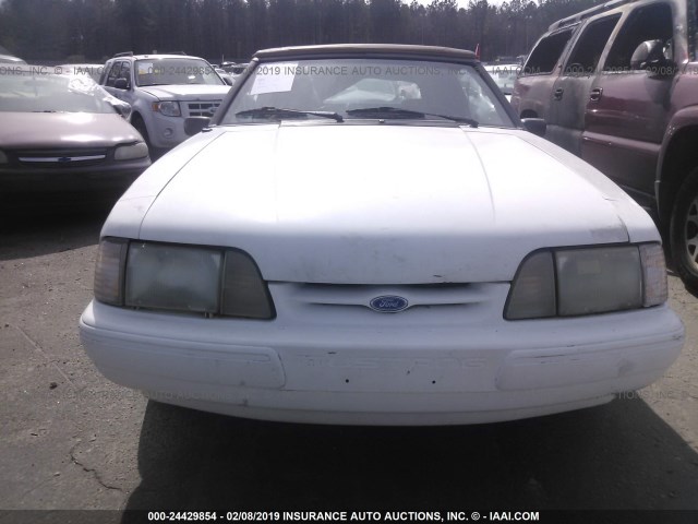 1FACP44M2PF166613 - 1993 FORD MUSTANG LX WHITE photo 6