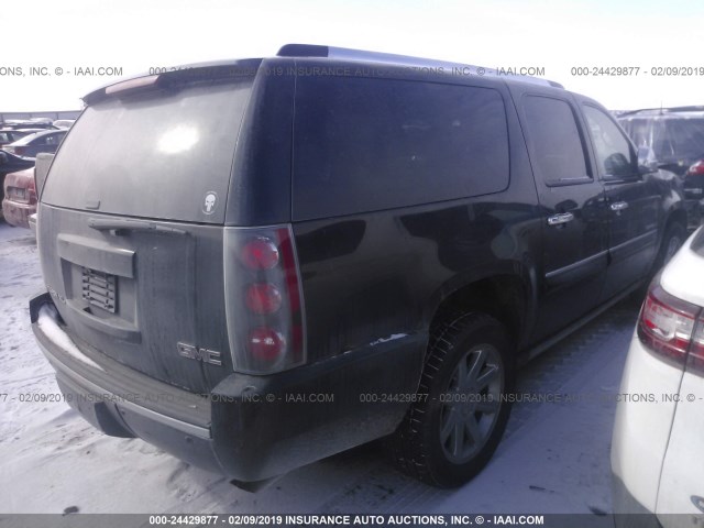 1GKFK66858J238201 - 2008 GMC YUKON XL DENALI BLACK photo 4